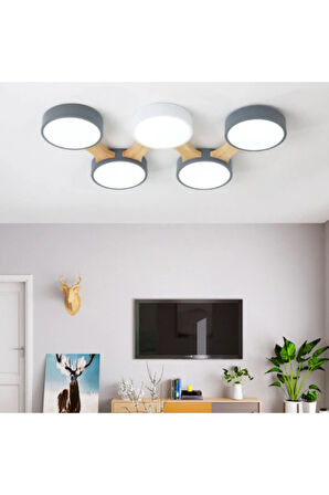 Minimalist Modern Led 5’li Avize