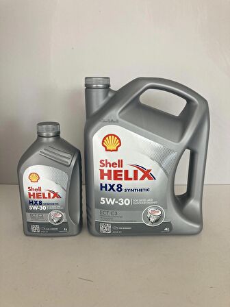 Shel Helıx HX8 ECT 5W-30 Motor Yağı Partiküllü 5 Lt (4+1)