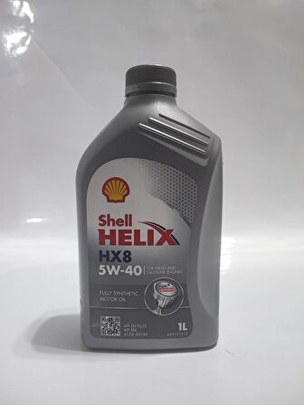 SHELL HELİX HX8 BENZİN-DİZEL-LPG 5W-40 1LT Ü.T:2022