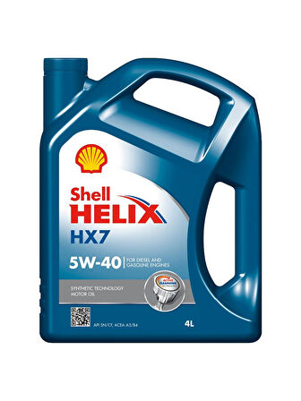 SHELL HELIX HX7 5W-40 Sentetik Motor Yağı 4 Litre