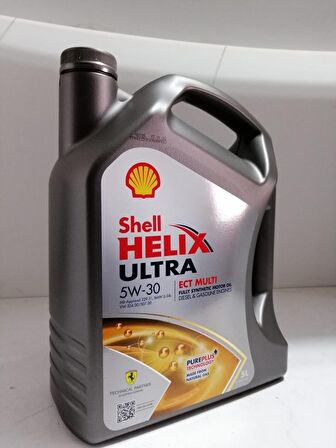 Shell Helix Ultra ECT Multi 5W-30 ECT Multi Tam Sentetik 5 lt DPF Benzin-Dizel Motor Yağı Üretim:2023