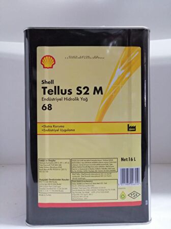 SHELL HİDROLİK YAĞI TELLUS 68 S2M 16 Litre