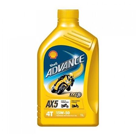 Shell Advance AX5 4T 15W-50 Motosiklet Yağı 1 lt 