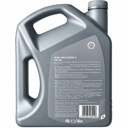 SHELL HELİX EXTRA X MOTOR YAĞI 5W-40 4 Litre
