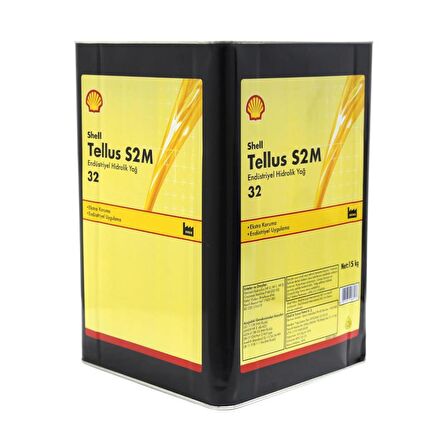 Shell Tellus S2M 32 15 Kg Yüksek Performanslı Hidrolik Sistem Yağ