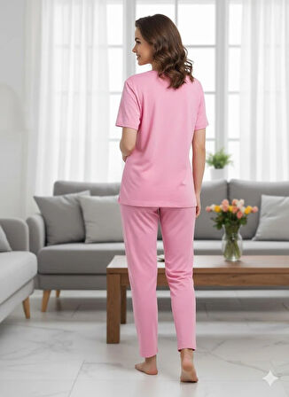 KADIN KISA KOL PİJAMA TAKIM