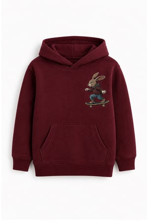 Erkek Çocuk Kapüşonlu Baskılı Sweatshirt – Kanguru Cepli Günlük Hoodie
