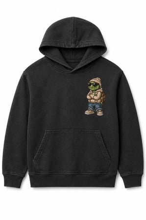 Erkek Çocuk Kapüşonlu Baskılı Sweatshirt – Kanguru Cepli Günlük Hoodie