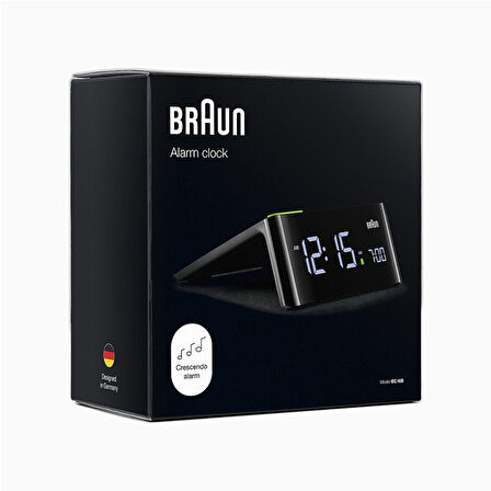 Braun BC16BEU Siyah Va LCD Ekran Dijital Alarmlı Masa Saati