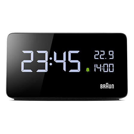 Braun BC20BEU Siyah Dijital Alarmlı Masa Saati