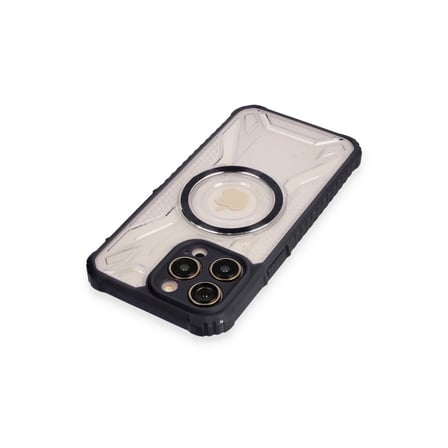 Apple iPhone 12 Pro Kılıf Prag Magneticsafe Kapak - Siyah
