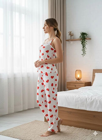 KADIN DANTEL DETAYLI PİJAMA TAKIM