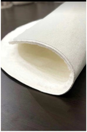 Halı Beyaz Yıkanabilir Kaymaz Taban Peluş