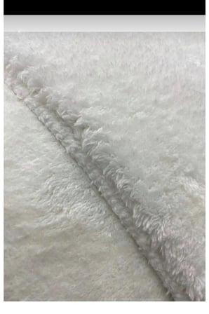 Halı Beyaz Yıkanabilir Kaymaz Taban Peluş