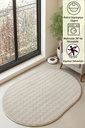 Yolluk Beyaz Kaymaz Taban Peluş Bubble