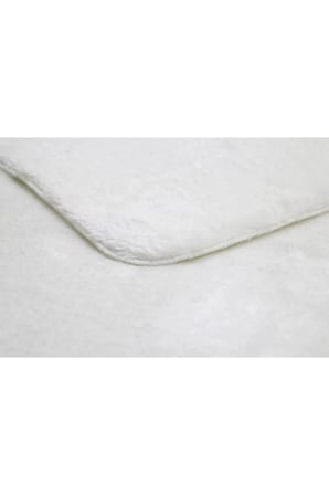 Yolluk Beyaz Kaymaz Taban Peluş Oval