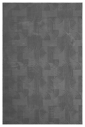 Yolluk Koyu Gri Gri Bohem Desen Kaymaz Taban
