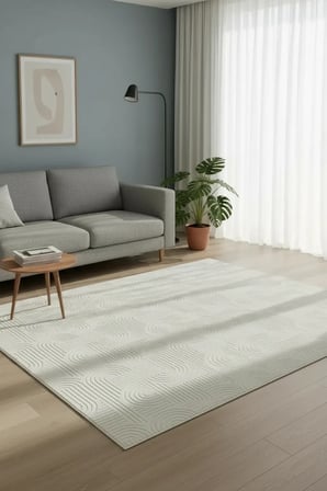 Yolluk Krem Bohem Desen Kaymaz Taban