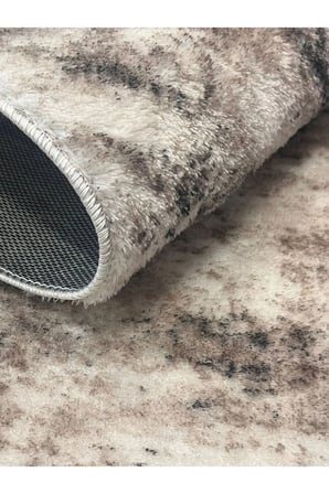 Yolluk Kahverengi Kahve Çizgi Desen Kaymaz Taban Peluş