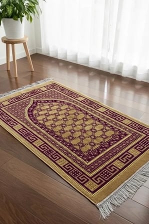 5 Adet Kadife Seccade Eflatun (70cmx110cm 400gr) Hac Ve Umre Hediyesi