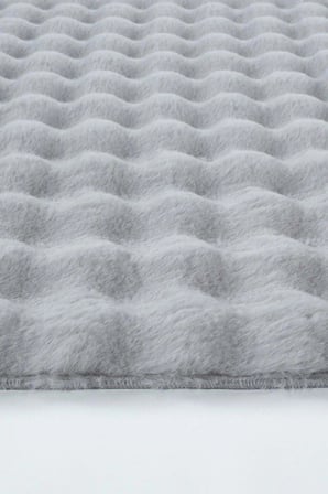 Yolluk Açık Gri Gri Kaymaz Taban Peluş Bubble
