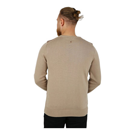 Bisiklet Yaka Desenli Erkek Triko