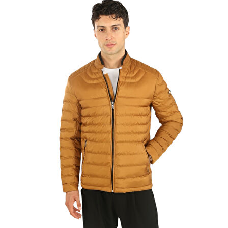 Erkek Renk Elyaf Dolgulu Mont Rüzgar Geçirmez 80162