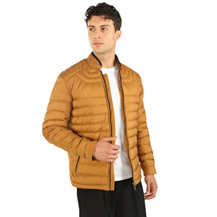 Erkek Renk Elyaf Dolgulu Mont Rüzgar Geçirmez 80162