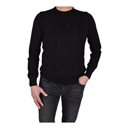 Bisiklet Yaka Desenli Kazak