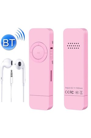 5014MP Şarjlı Mp3 Çalar Bluetooth lu Müzik Player Mini Mp3 Stick Hafıza Kartı Girişli 16GB Tf Kart Hediyeli