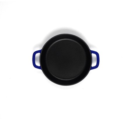 LOTUS Döküm    18 cm Yuvarlak Round Pan  Degrade Kobalt Lacivert