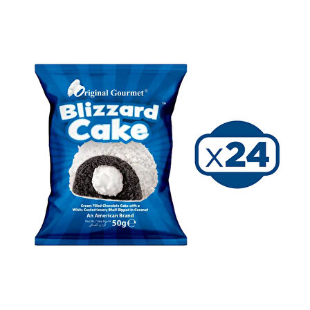 ORIGINAL GOURMET Blizzard Kek 50 gr 24 Adet