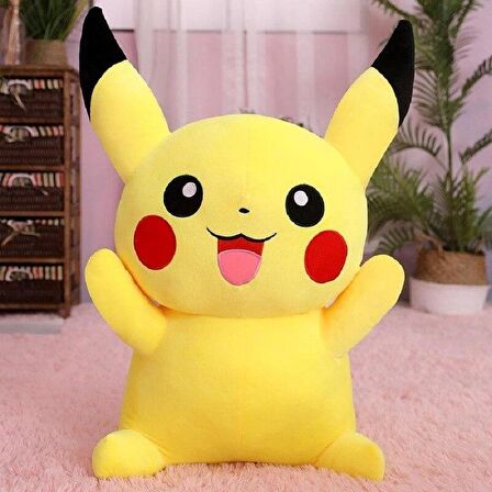 Kumaş Pokemon Go Pikachu Pikaçu Anime Figür Peluş Oyuncak 23  Cm