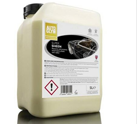 Autoglym Süper Sheen 5 lt. (Vinly, Torpido, Motor, Plastik Yenileme ve Koruma