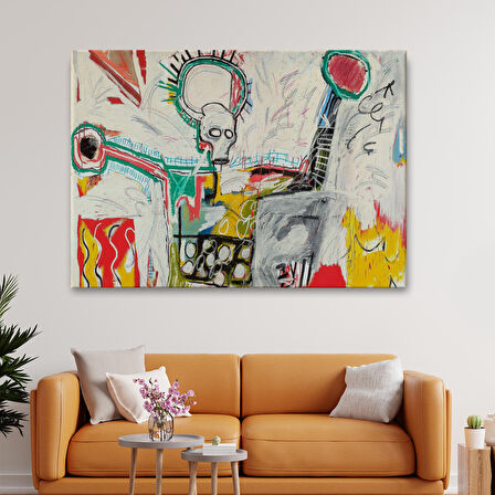 Jean Michel Basquiat'in Untitled 1982 Kanvas Tablo-5016