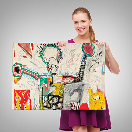 Jean Michel Basquiat'in Untitled 1982 Kanvas Tablo-5016