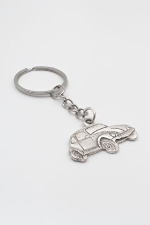 Nostaljik Vosvos Anahtarlık - Antik Gümüş Kaplama - Kadın Erkek