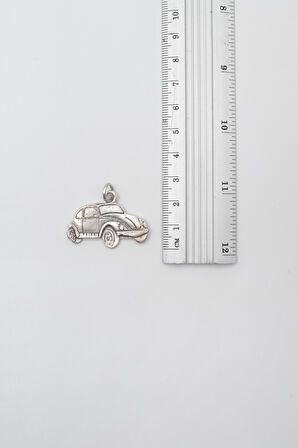 Nostaljik Vosvos Düz Ezme Zincir Kolye - Antik Gümüş Kaplama - Kadın Erkek - 60 cm