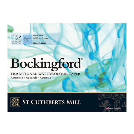 Bockingford Cold Pressed 36x26cm 300gr 12 Yaprak Profesyonel Suluboya Blok