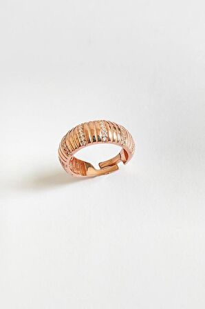 Beyaz Taşlı Gümüş Yüzük