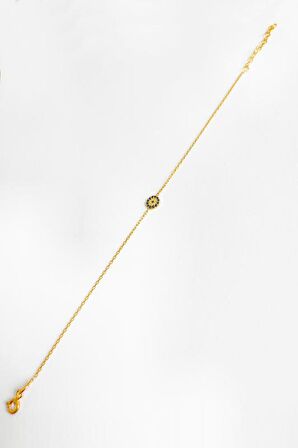 Klasik Nazar Boncuklu Gümüş Bileklik