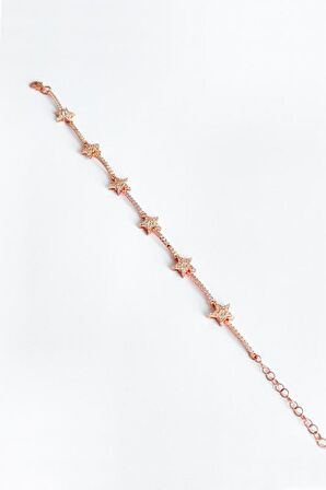 Taşlı Yıldız Gümüş Bileklik