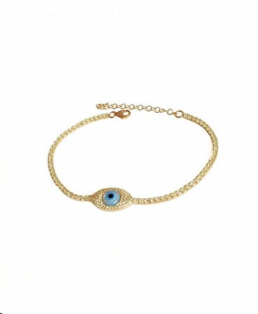 2 mm Suyolu Zincirli Opal Göz Gümüş Bileklik