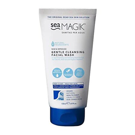 Dead Sea Spa Magik Gentle Tüm Ciltler için Arındırıcı Doğal Yüz Temizleme Köpüğü 150 ml 