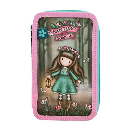Santoro Gorjuss Woodland Wildflower 3 Katlı İçi Dolu Kalem Çantası 607GJ36