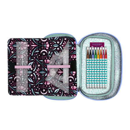 Santoro Gorjuss Fairy Dusk Oval İçi Dolu Kalem Çantası 1046GJ21