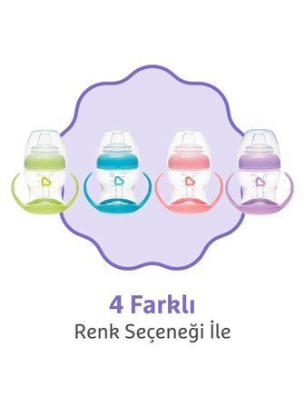 Munchkin Duyarlı Geçiş Bardağı | 4 Ay+ | 118 ml | Sızdırmaz & Ergonomik Kulplu | Mavi