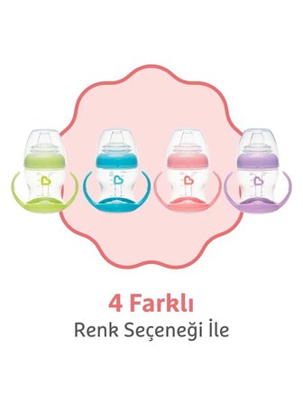 Munchkin Duyarlı Geçiş Bardağı | 4 Ay+ | 118 ml | Sızdırmaz & Ergonomik Kulplu | Pembe 