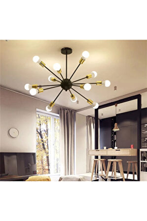 Sima Ultra Modern Altın Kirpi Avize