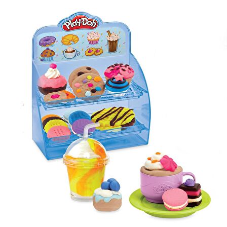 FABBATOYS Play-Doh Süper Renkli Kafe Oyun Seti +3 yaş